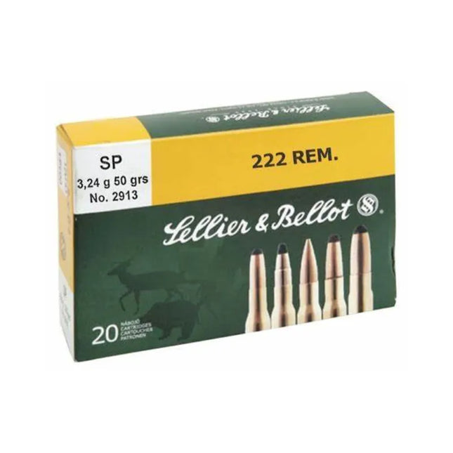 SELLIER & BELLOT AMMO 222 50GR SP