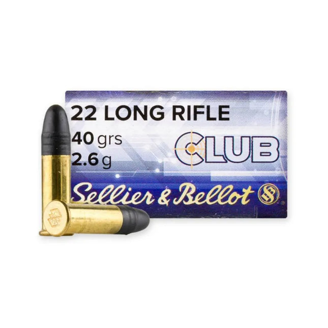 SELLIER & BELLOT AMMO 22LR CLUB 40GR LRN