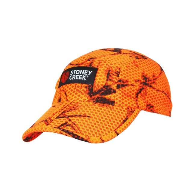 STONEY CREEK SPLIT PEAKED AIRMESH CAP BLAZE ORANGE OSO