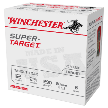 WINCHESTER AMMO SUPER TARGET 12GA 1290FPS 8 2-3/4 28GM