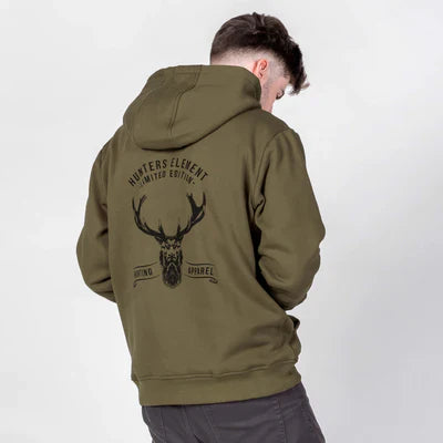 CLOTHING - HUNTERS ELEMENT TINE HOODIE KHAKI SZ XL Shoalhaven Shooting