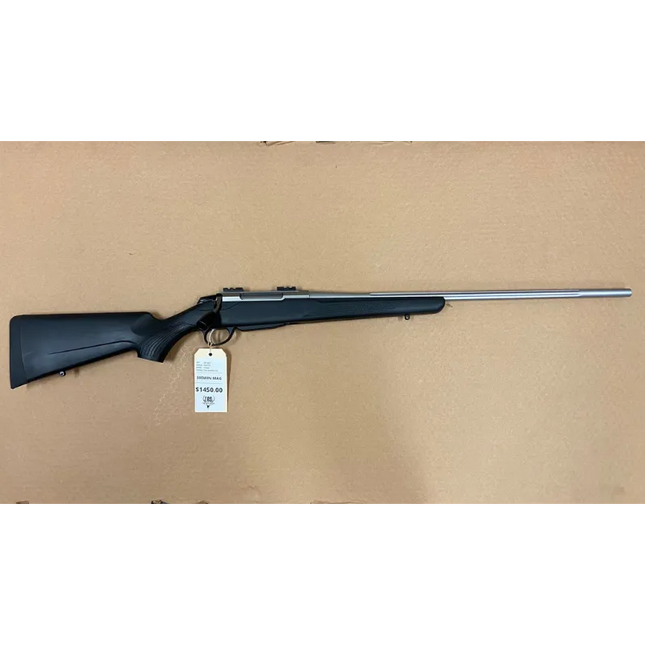 USED TIKKA T3X SUPER LITE STANILESS 300WIN MAG 24.3" AFTERMARKET BOLT HANDLE + BASES