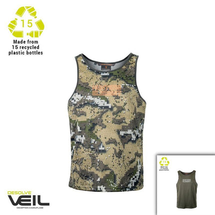 CLOTHING - HUNTERS ELEMENT ECLIPSE SINGLET FOREST GREEN SZXL Shoalhaven Shooting