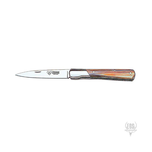 KNIVES - CUDEMAN -FOLDING SKINNER 9CM, STILLETTO, BULL HORN HANDLE Shoalhaven Shooting