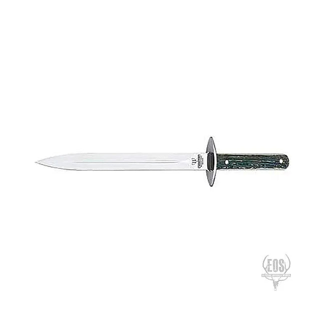 KNIVES - CUDEMAN PIG STICKER 31CM SATIN FINISH BLADE POLISHEDDEER STAG HANDLE/LEATHER SHEATH Shoalhaven Shooting
