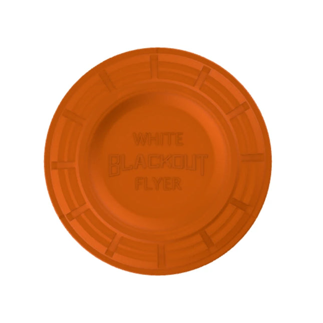 WHITE FLYER BLACKOUT INTERNATIONAL ORANGE TOP 110mm CLAY TARGETS