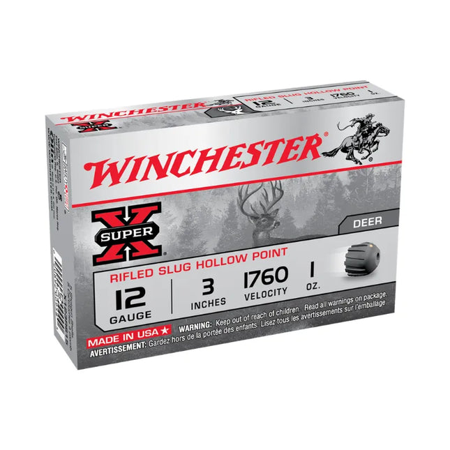 WINCHESTER AMMO 12G SLUG RIFLED HP 1OZ 3'' MAGNUM