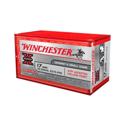WINCHESTER AMMO 17HMR SUPER X 20GR XTP 50PK