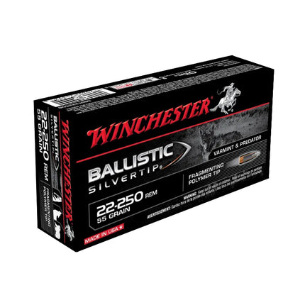 WINCHESTER AMMO 22-250 SUPREME 55G BT