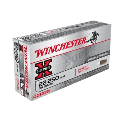 WINCHESTER AMMO 22-250 SX 55G SP