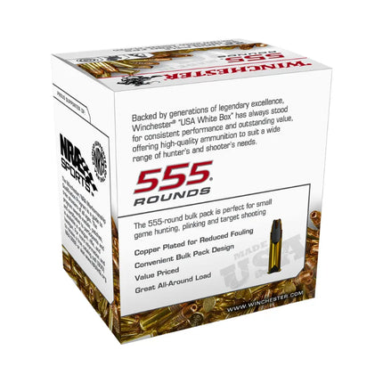 WINCHESTER AMMO 22LR 555 ROUNDS 36GR