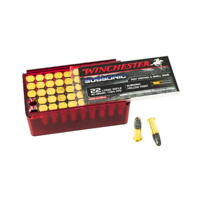 WINCHESTER AMMO 22RL SUBSONIC 40GR HP