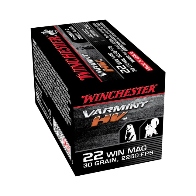 WINCHESTER AMMO 22 WMR 30GR V-MAX HV VARMINT
