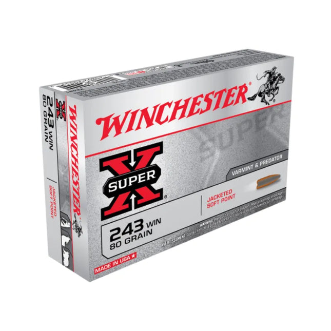 WINCHESTER AMMO 243 SX 80GR SP