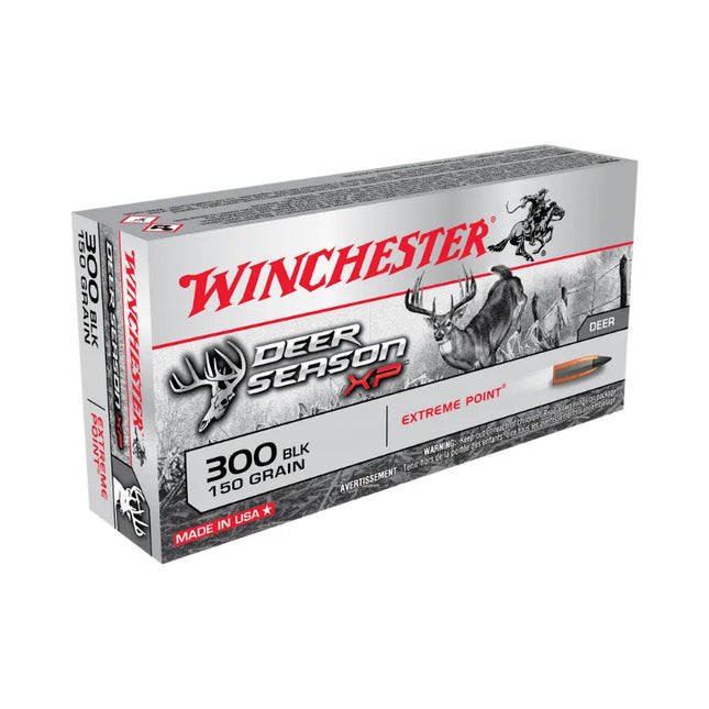 WINCHESTER AMMO 300 BLACK OUT 150GR XP DEER SEASON