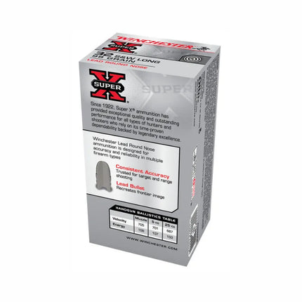 WINCHESTER AMMO 32 S&W LONG 98GR LRN