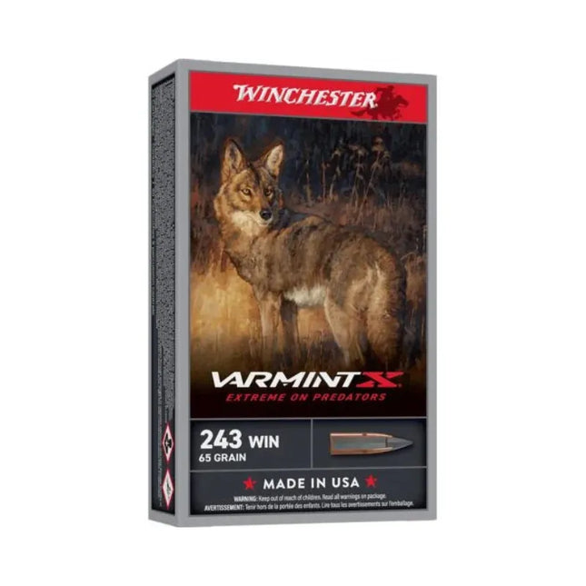 WINCHESTER AMMO 243 65GR VARMINT X