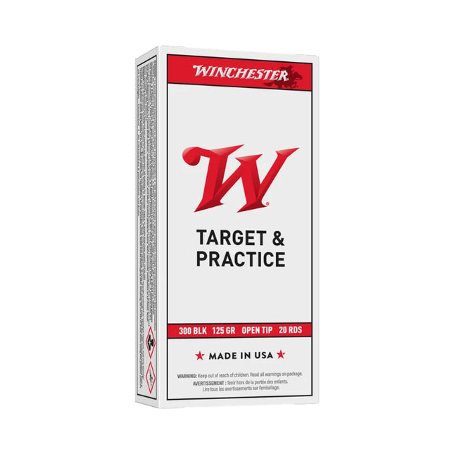 WINCHESTER AMMO 300 BLACK OUT 125GR FMJOT - 20PK
