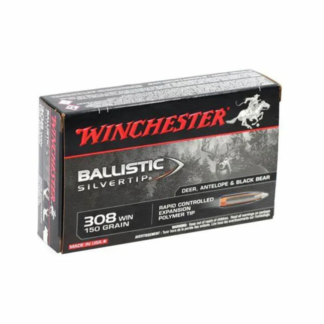 WINCHESTER AMMO 308 BALLISTIC SILVER TIP 150GR PT