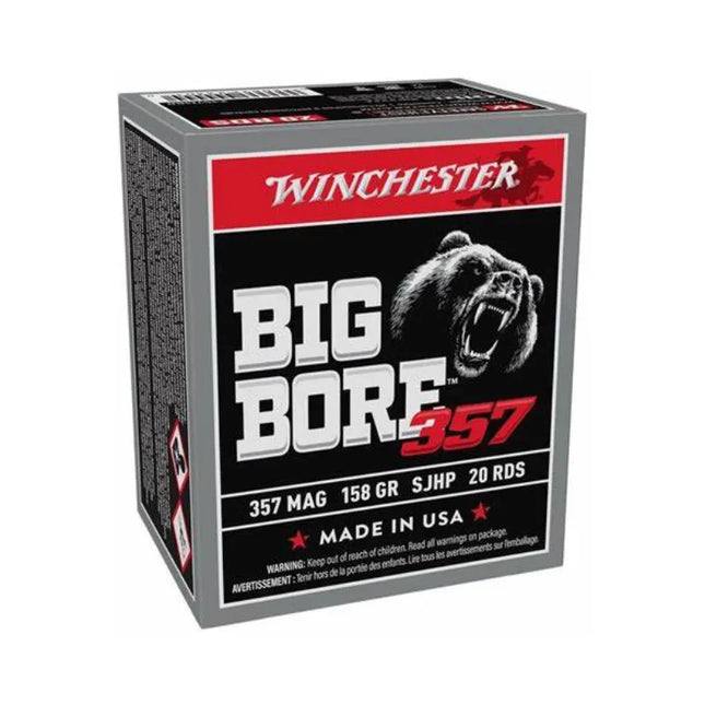 WINCHESTER AMMO 357 MAG 158 GR SJHP BIG BORE 20PK