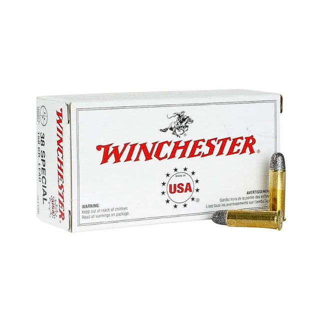 WINCHESTER AMMO 38 SPCL USA VALUE PACK 150GR LRN 50 PK