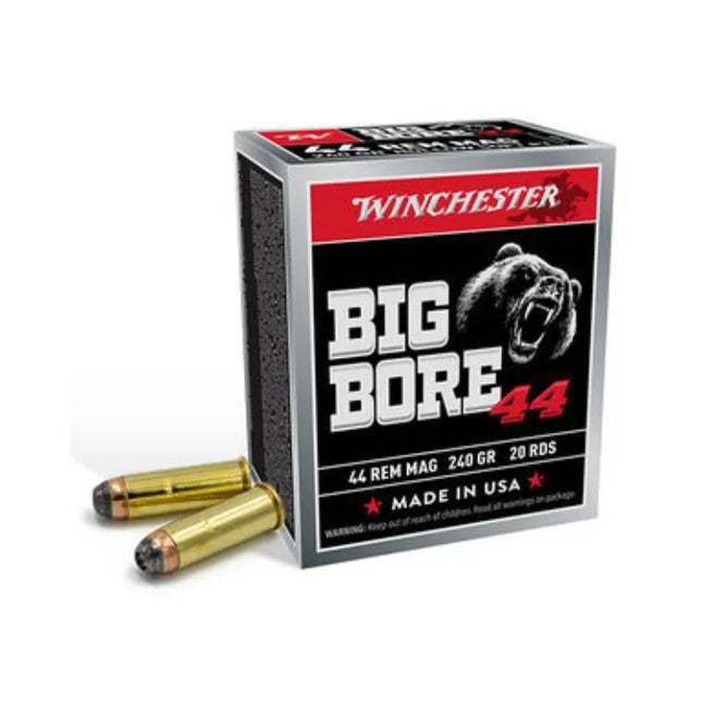 WINCHESTER AMMO 44 MAG BIG BORE 240GR SJHP 20RD PK