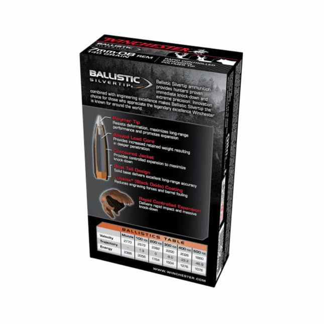 WINCHESTER AMMO BALLISTIC ST 7MM-08 140GR PT
