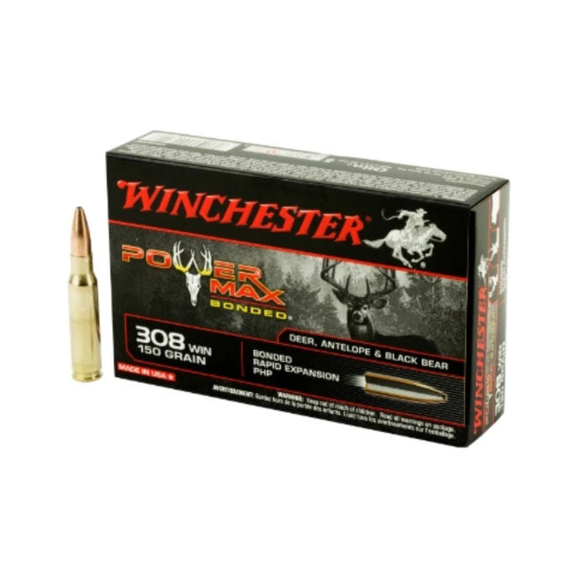 WINCHESTSER AMMO POWER MAX BONDED 308 WIN 150GR PHP