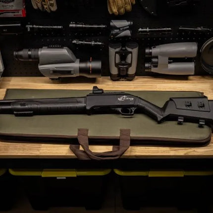 AXOR ARMS BUSHPIG XT 12GA 20" LEVER RELEASE SHOTGUN 5+1 HEAVY DUTY CANVAS BAG