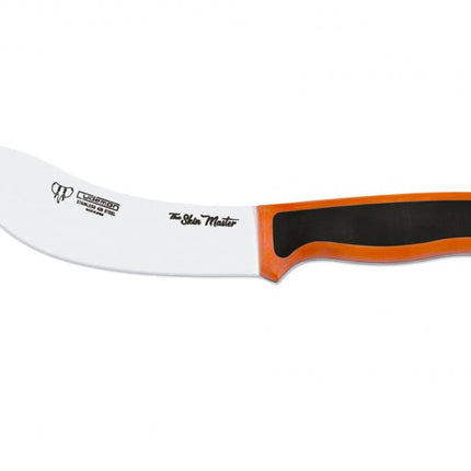 CUDEMAN – SKINNER 15.5CM SATIN FINISH BLADE, RUBBER HANDLE W/SHEATH