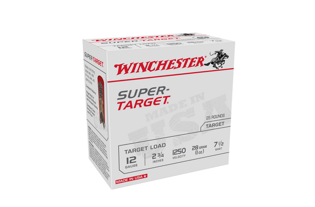WINCHESTER AMMO SUPER TARGET 12GA 1200FPS 7.5 2-3/4 28GM - CASE