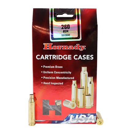 RE-LOADING - HORNADY BRASS 260 REM X 50 260 REM X 50 Shoalhaven Shooting