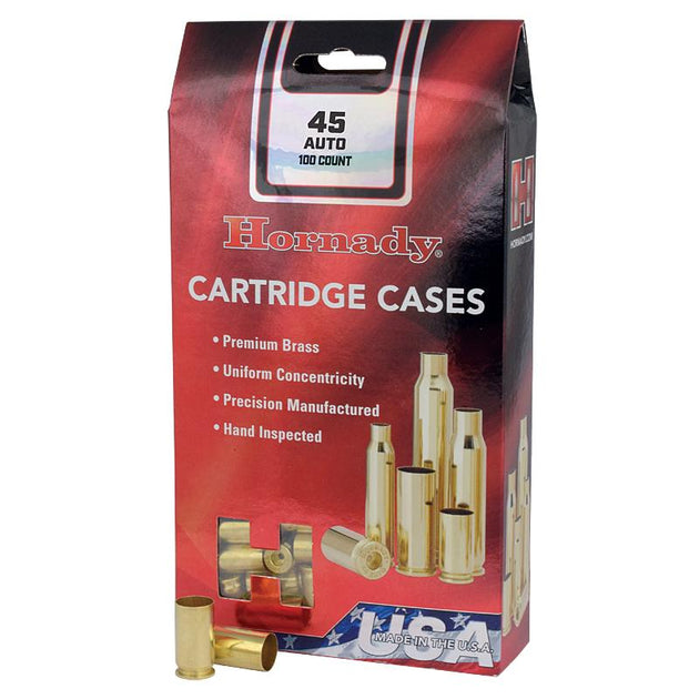 RE-LOADING - HORNADY BRASS 45 ACP X 100 Shoalhaven Shooting