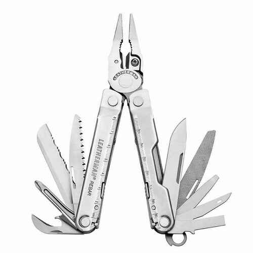 KNIVES - LEATHERMAN REBAR W/LEATHER SHEATH Shoalhaven Shooting