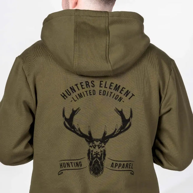 CLOTHING - HUNTERS ELEMENT TINE HOODIE KHAKI SZ XL Shoalhaven Shooting