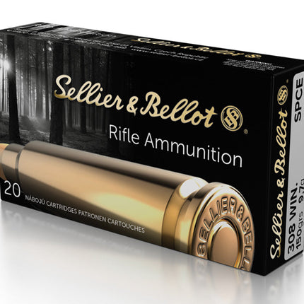 SELLIER & BELLOT AMMO 308 WIN 150GR SPCE 50PK