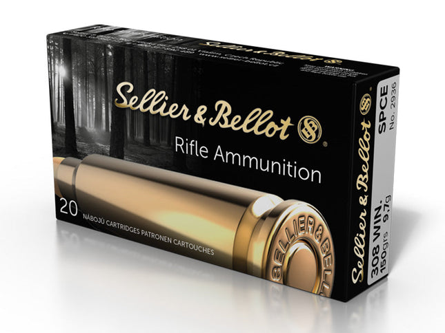 SELLIER & BELLOT AMMO 308 WIN 150GR SPCE 50PK