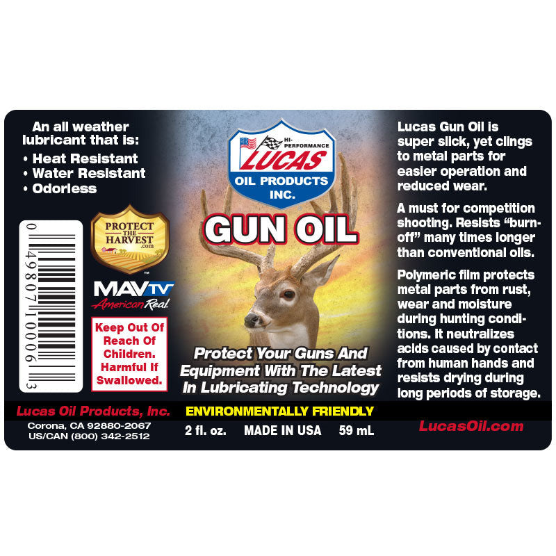 CLEANING - LUCAS GUN OIL (59ML) Shoalhaven Shooting